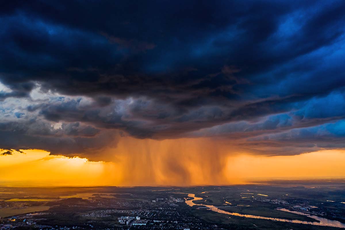 Photograph of a stormy sky